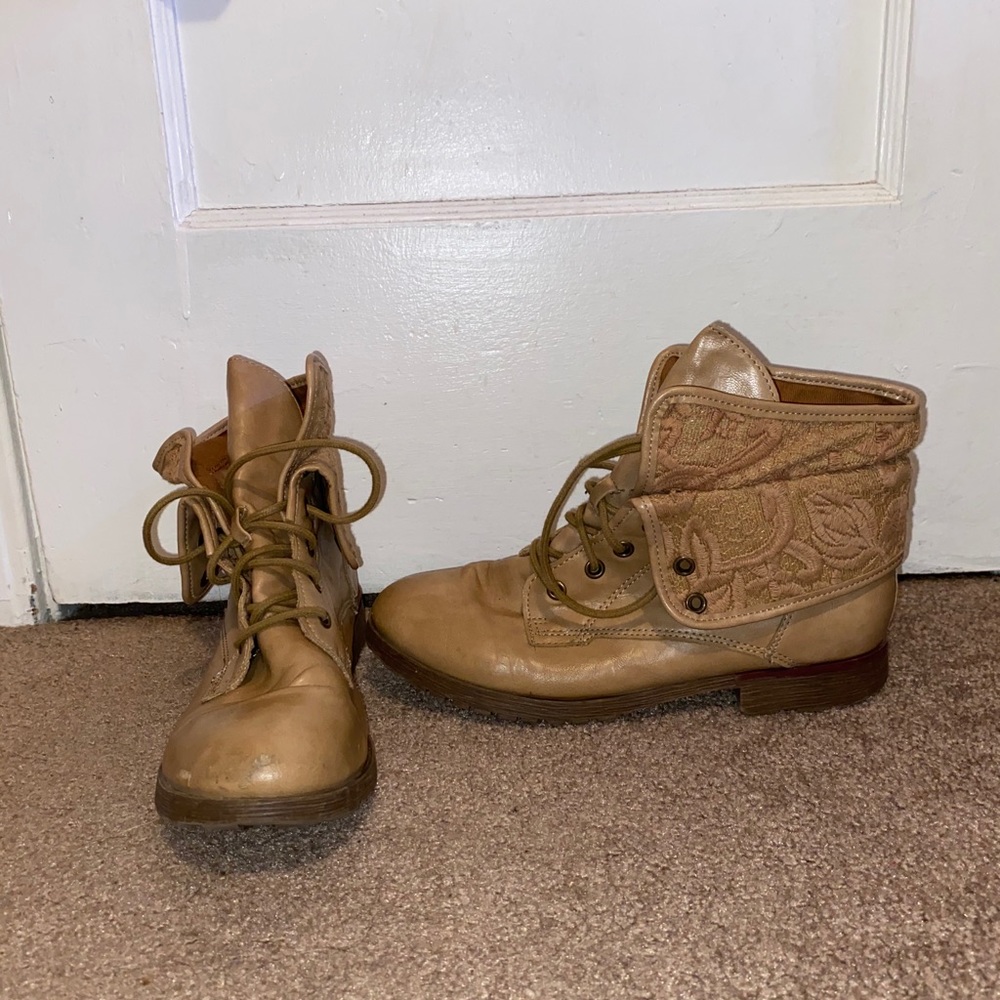 Tan boots